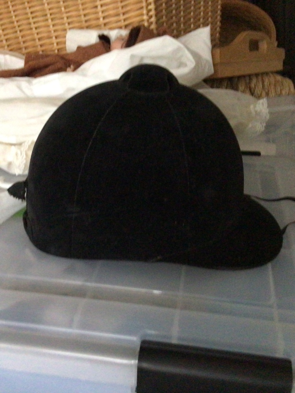 Child’s equestrian dressage hat